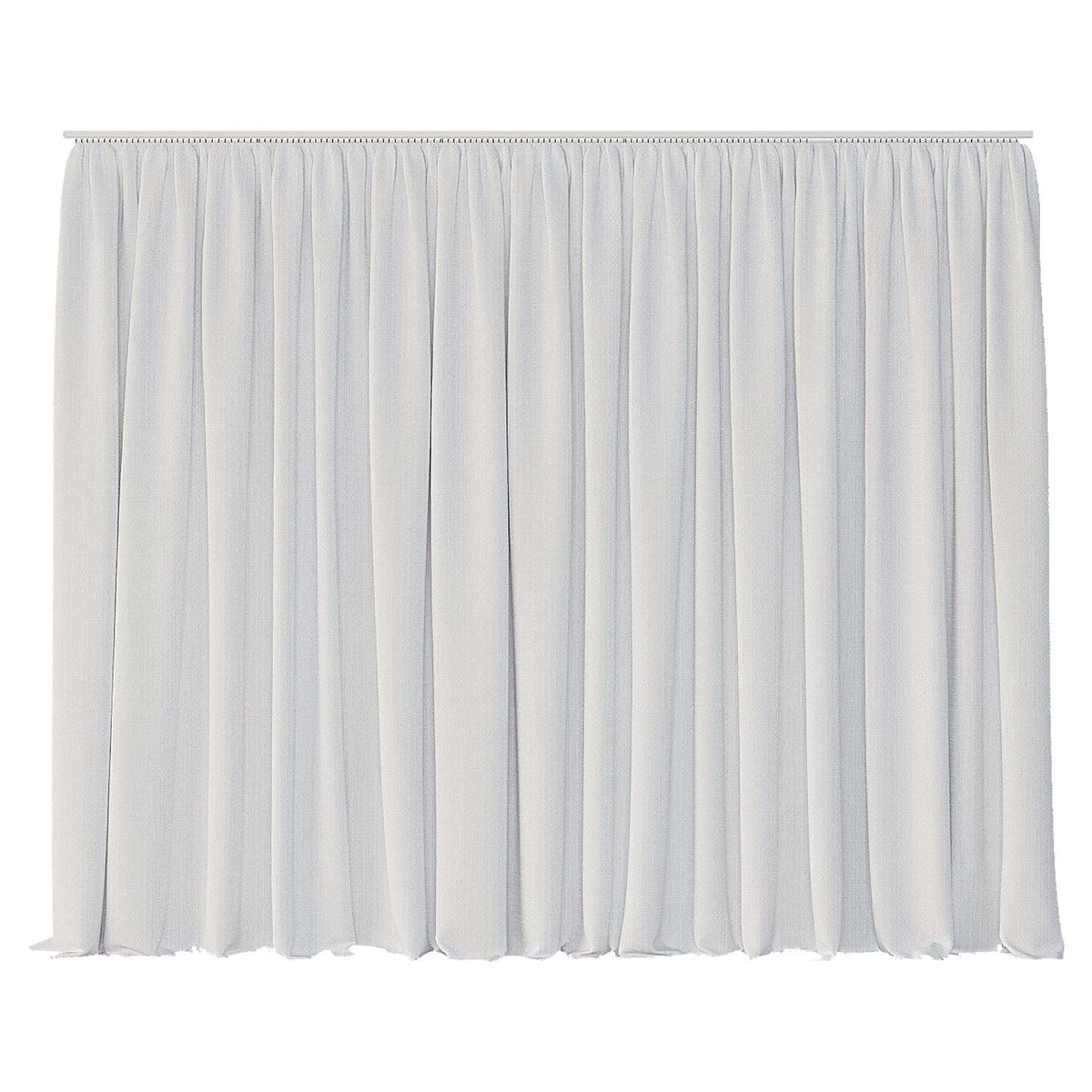 Snowly Curtain pure white linen single layer drape elegant minimalist design