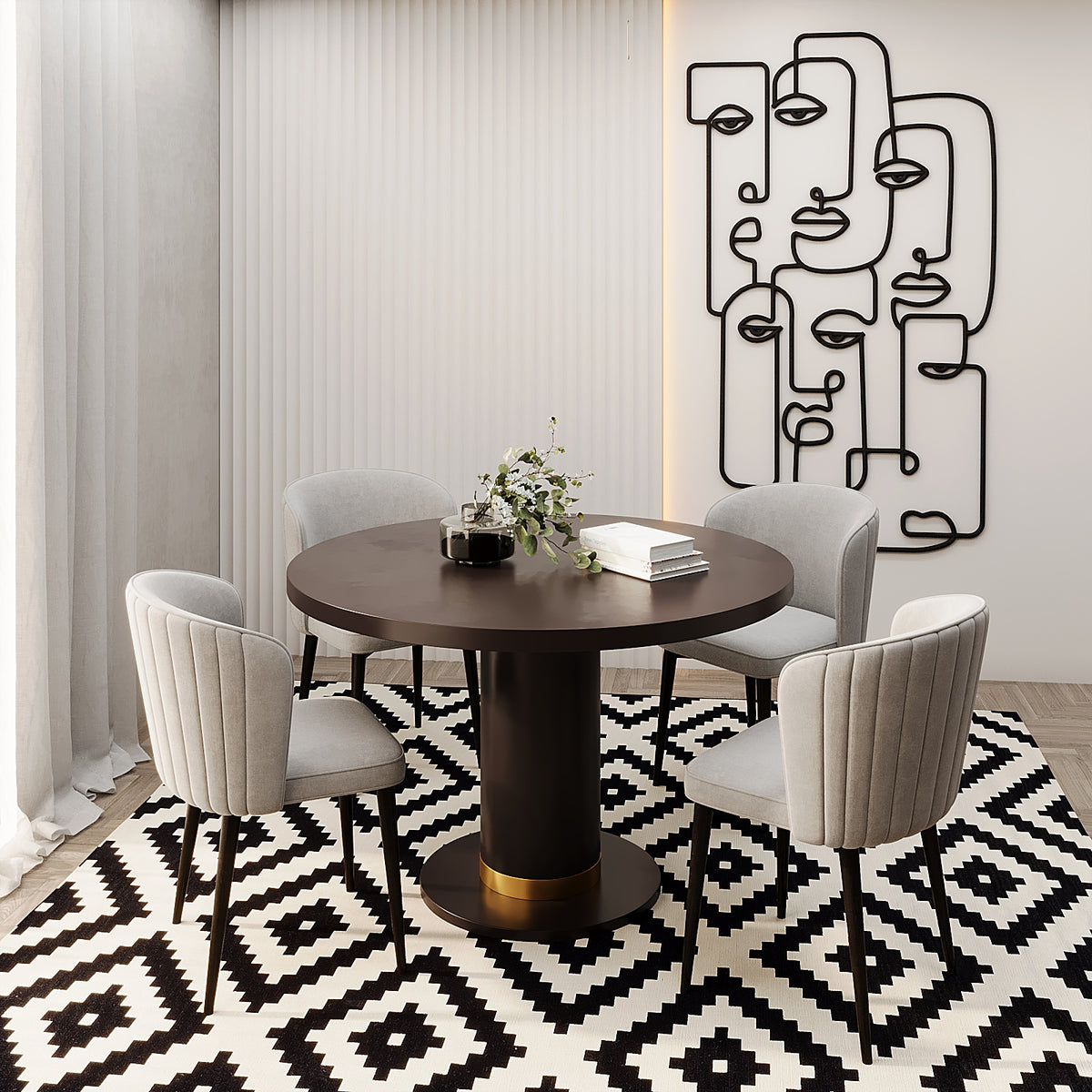 Ryann Dining Table / 120 x 75 CM