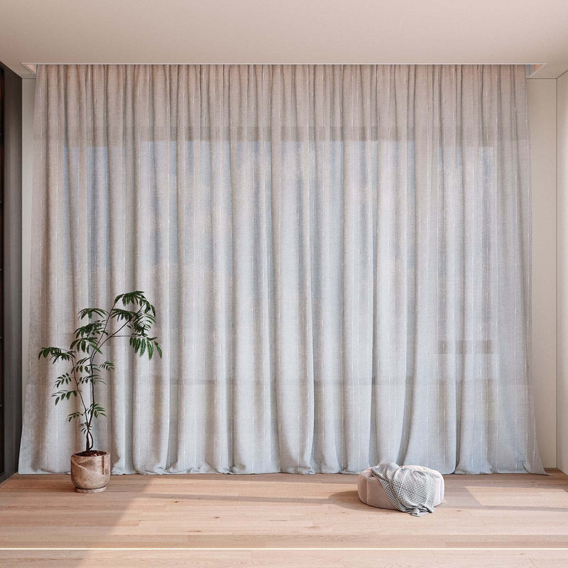 Lino Curtain / Beige Linen One Layer
