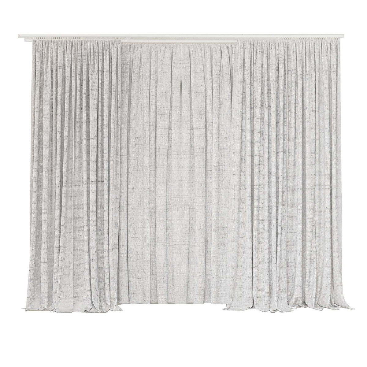 Wilson Curtain off-white linen single-layer drape with minimalist design