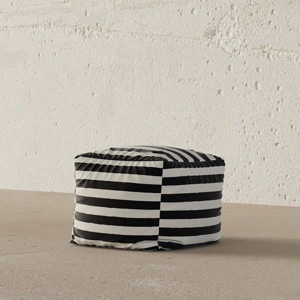 Zebra Pouf (Black) – premium Pouf by Walls Nation UAE & Saudi Arabia