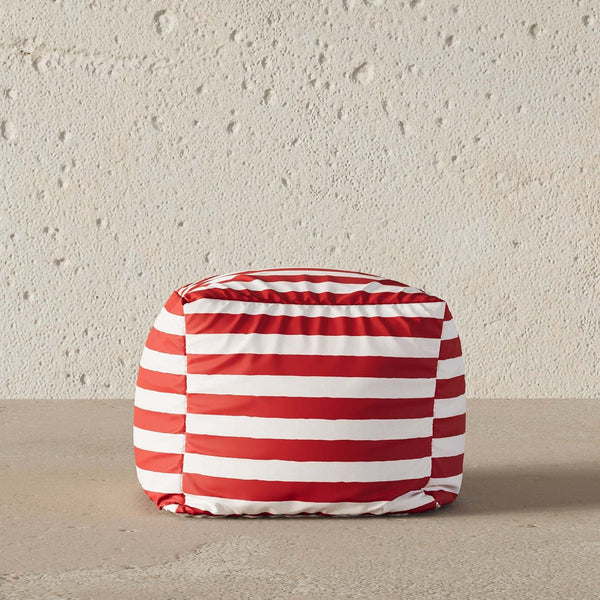 Zebra Pouf (Cozy Red) – premium Pouf by Walls Nation UAE & Saudi Arabia