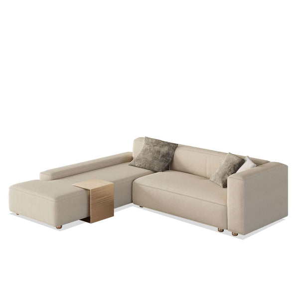 Eula Sofa 3S / With Side Table – premium Sofas by Walls Nation UAE & Saudi Arabia