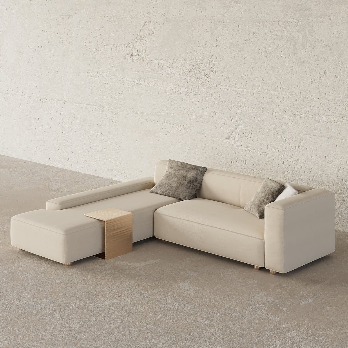 Eula Sofa 3S / With Side Table