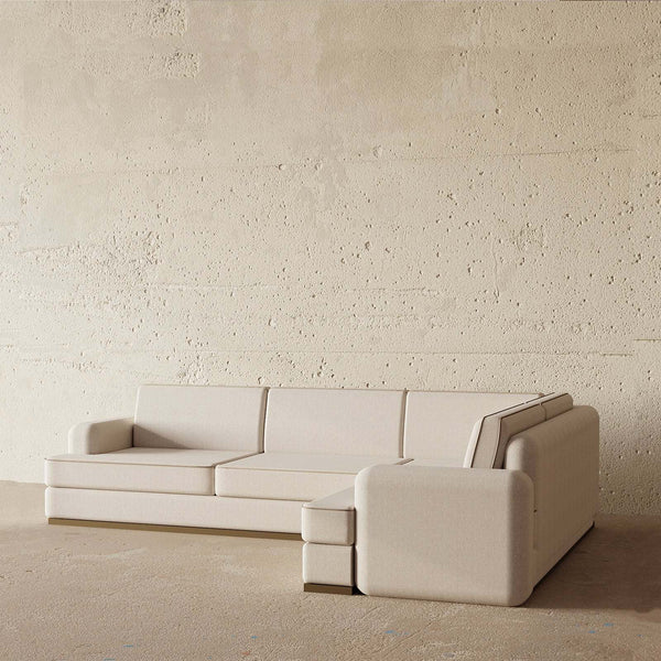 Alfie L-Shape Sofa / Cotton Blend – premium Sofas by Walls Nation UAE & Saudi Arabia