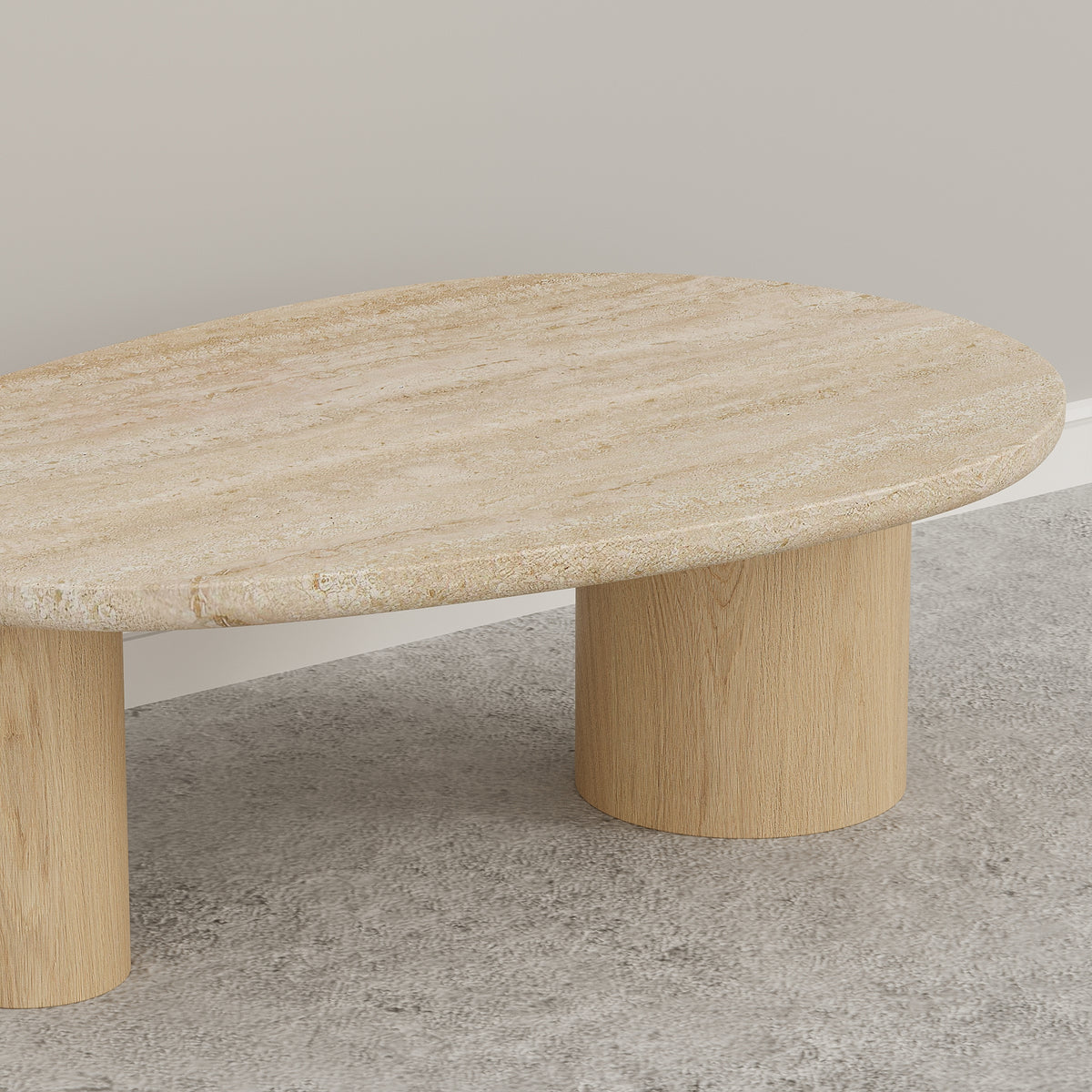 ( Small ) Travertine & Solid Wood