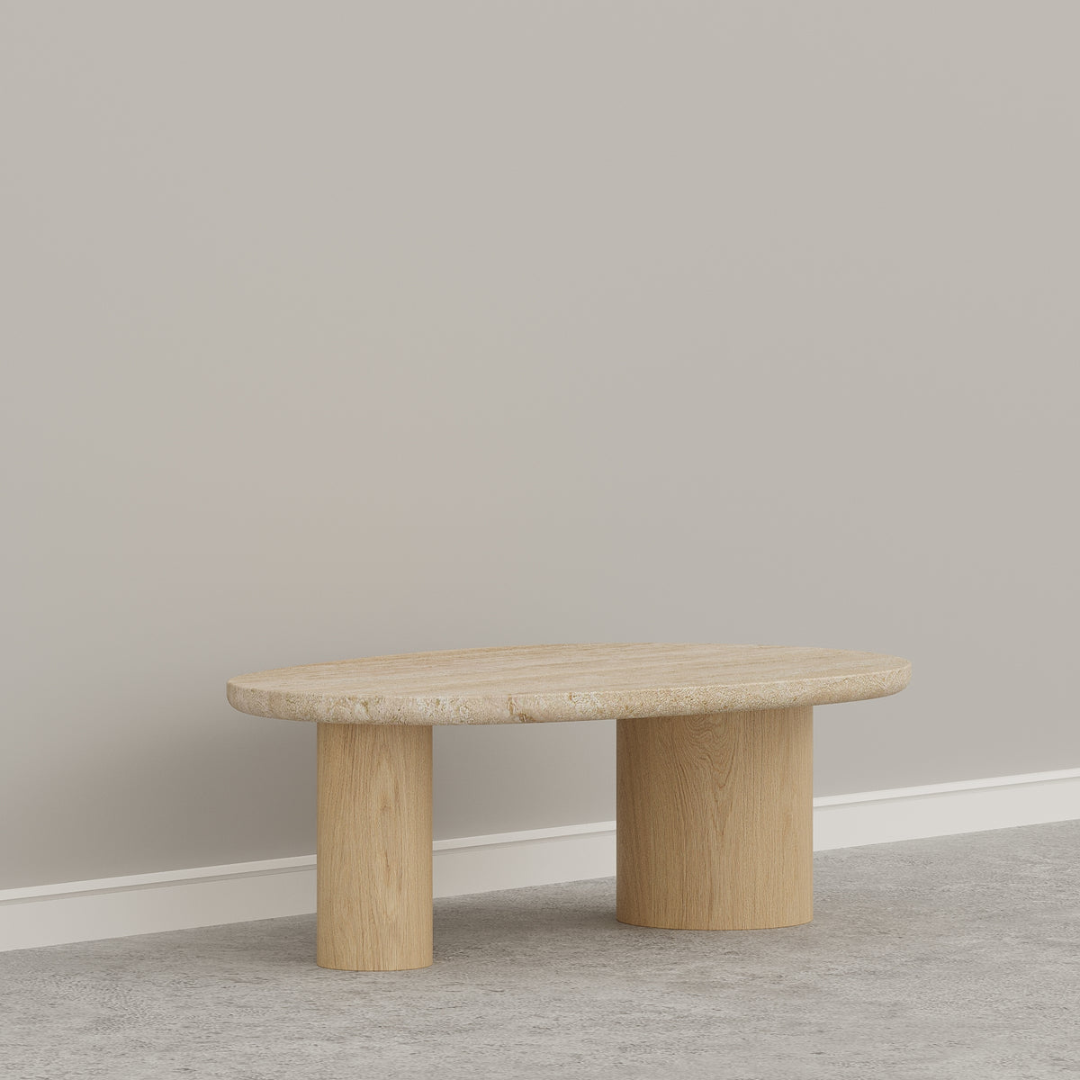 ( Small ) Travertine & Solid Wood
