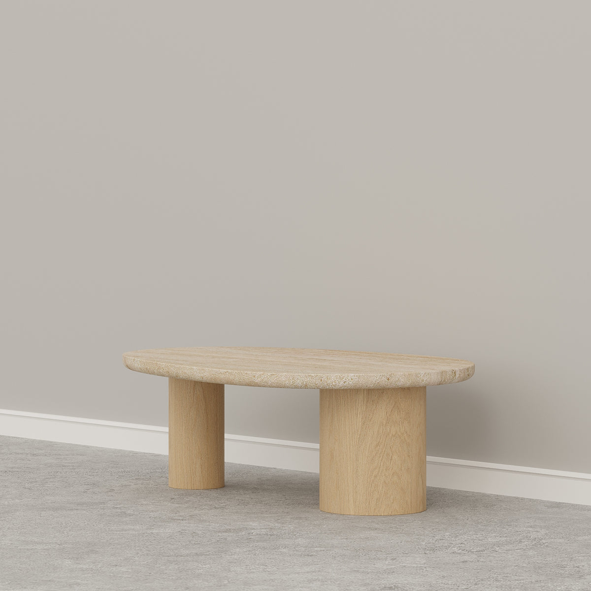 ( Small ) Travertine & Solid Wood