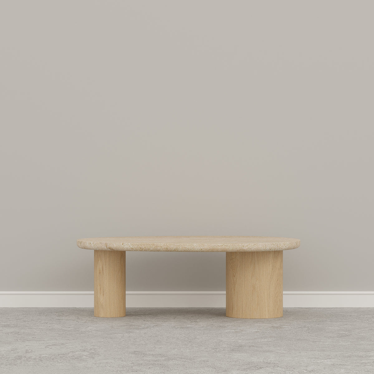 ( Small ) Travertine & Solid Wood