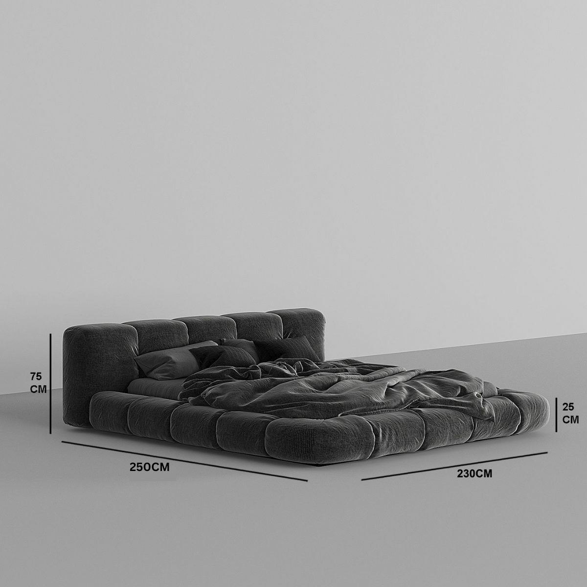 Haruki Japanese Platform Bed / Premium Linen