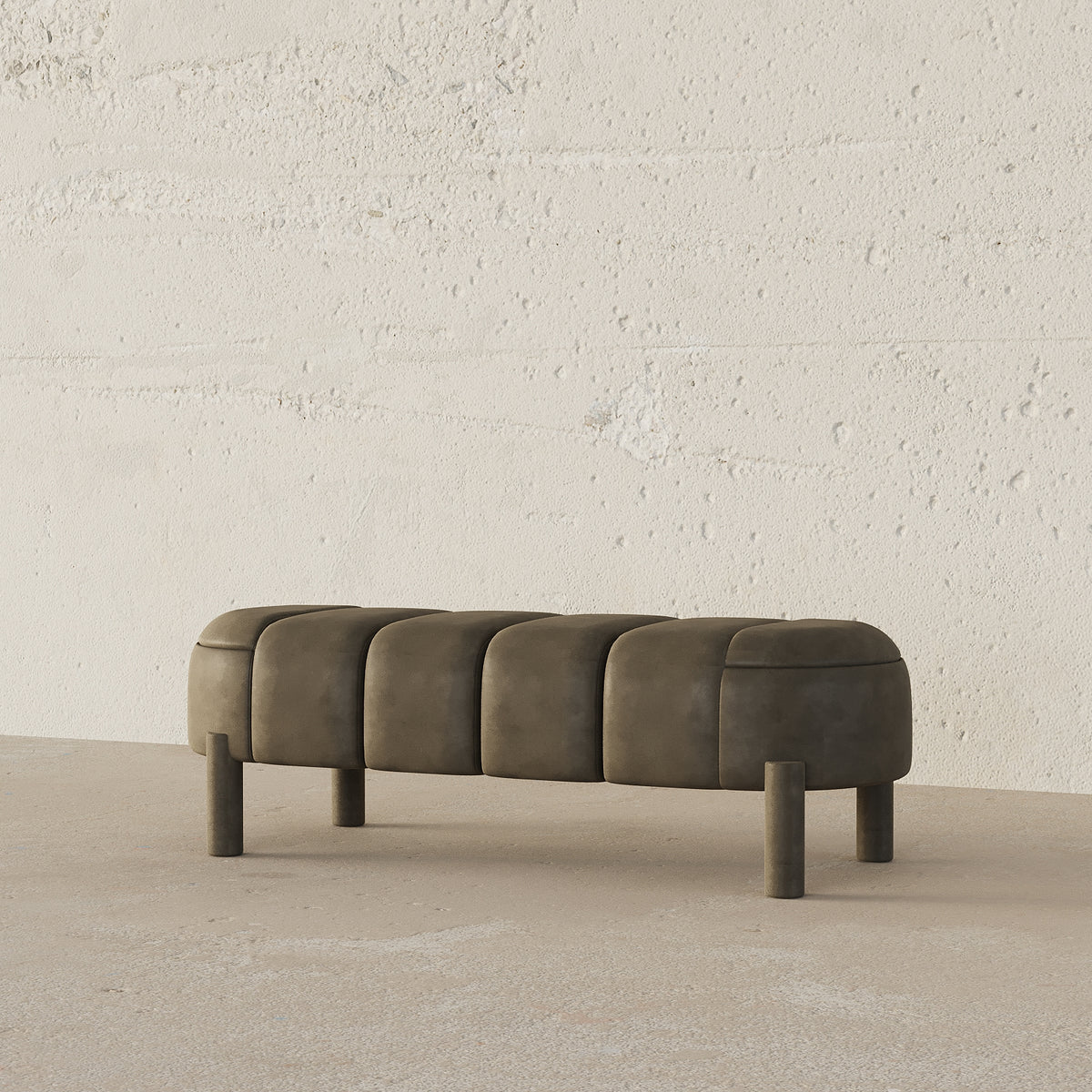 Adin Matt Velvet Bench / Premium Upholstery