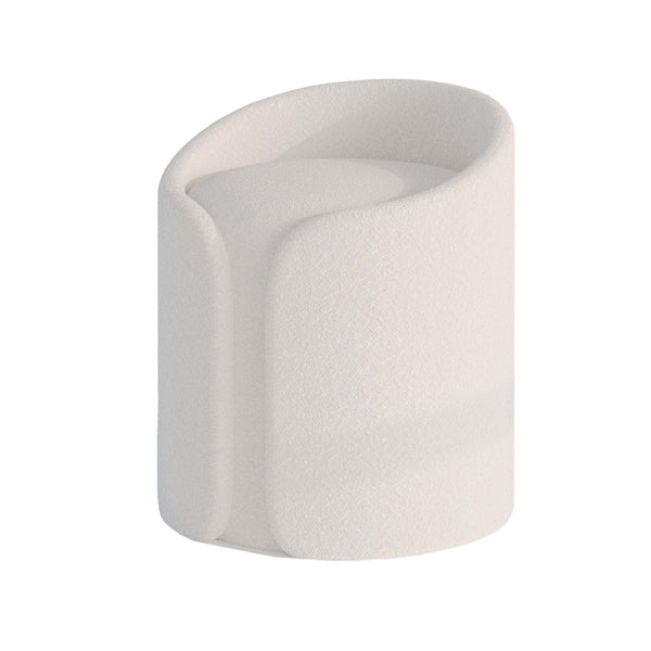 Yeti Stool / Boucle Upholstery – premium Ottoman by Walls Nation UAE & Saudi Arabia