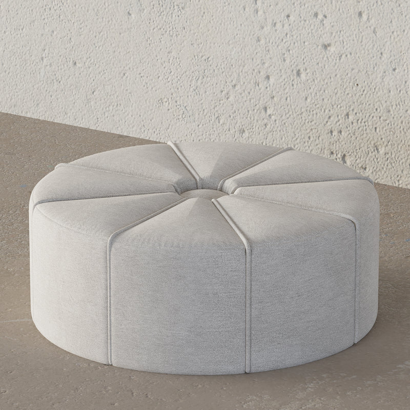 La Rochelle Round Ottoman / Jade