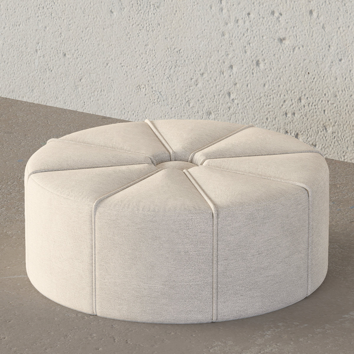 La Rochelle Round Ottoman / Jade