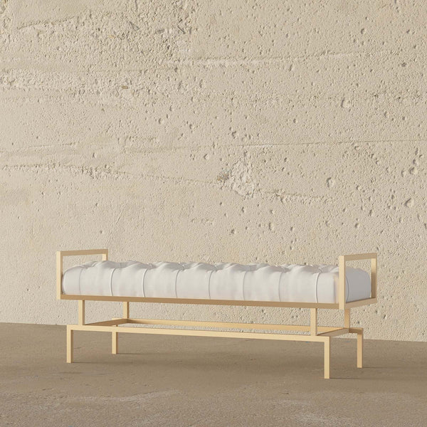 Samara Bench / 130 x 40 CM Faux Leather – premium Benches by Walls Nation UAE & Saudi Arabia
