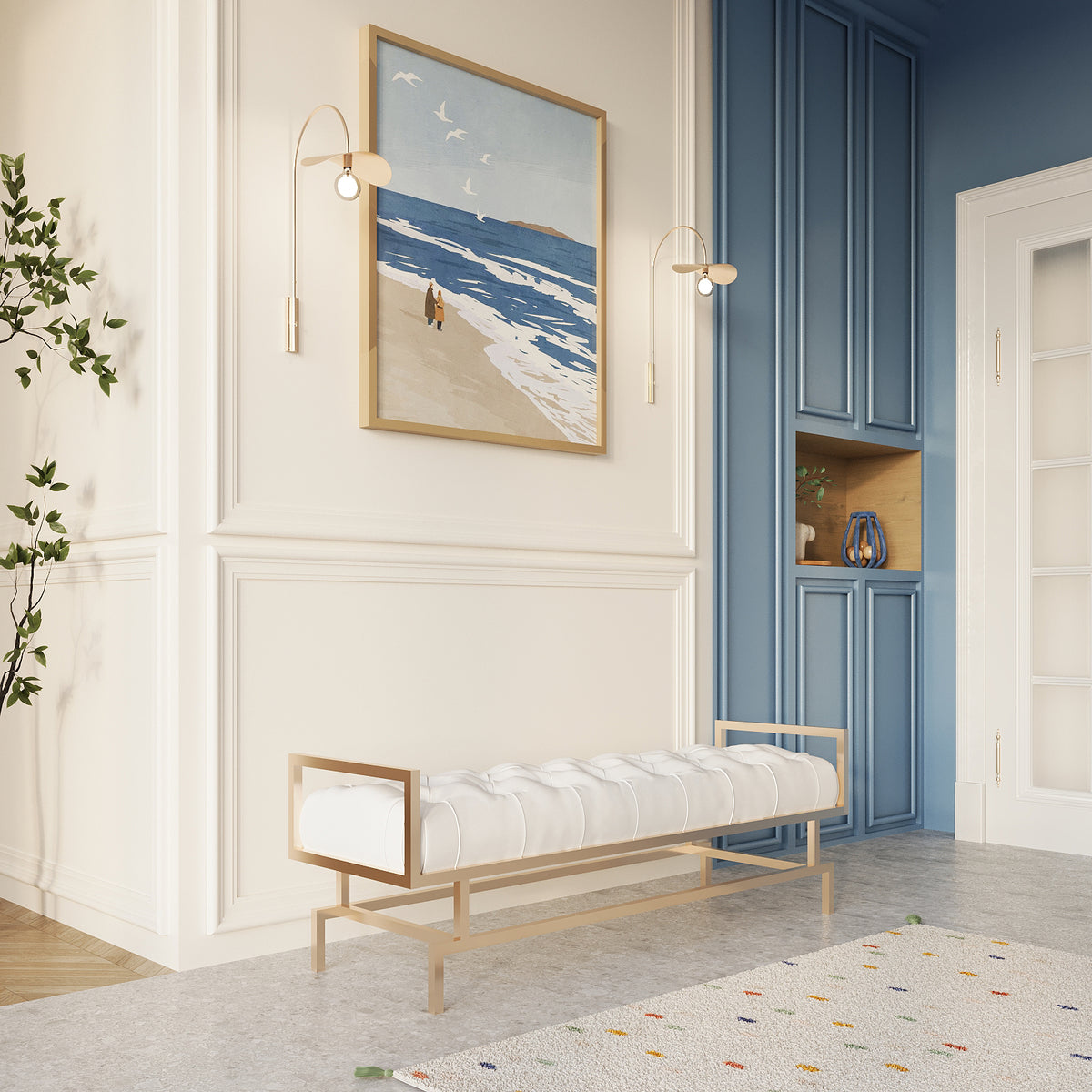 Samara Bench / 130 x 40 CM Faux Leather