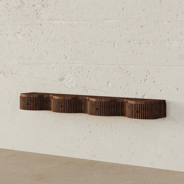 Grove Hanging Console / 4 Drawer – premium TV Unit by Walls Nation UAE & Saudi Arabia