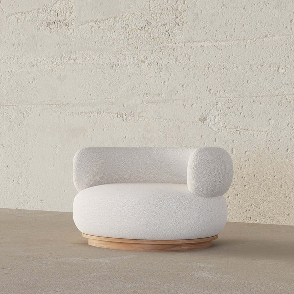 Dreamy Armchair / White Boucle – premium Armchair by Walls Nation UAE & Saudi Arabia
