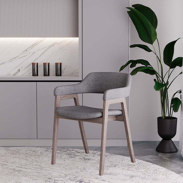 Dylan Dining Chair / Premium Linen – premium Dining Chair by Walls Nation UAE & Saudi Arabia