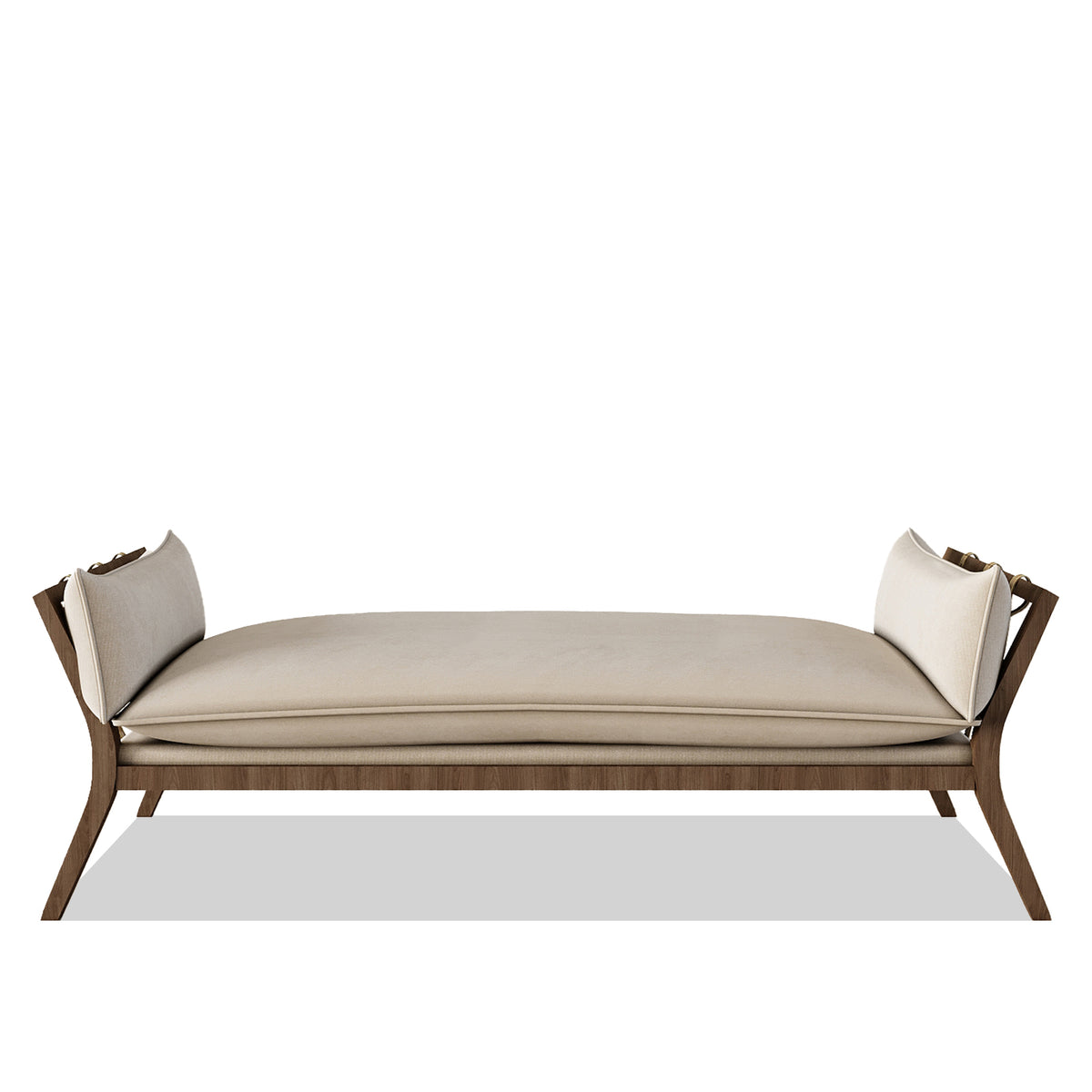 Roman Chaise Lounge / 215 x 89 CM Linen Upholstery