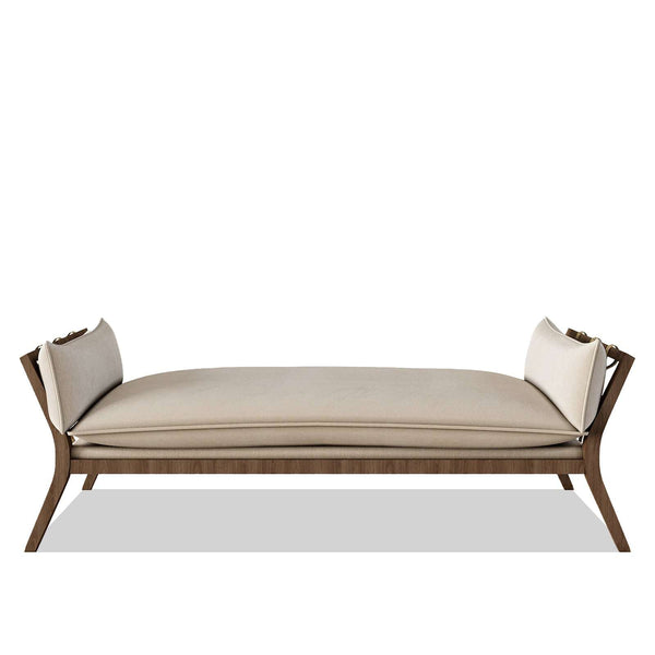 Roman Chaise Lounge / 220 x 90 CM Linen Upholstery – premium Chaise Lounge by Walls Nation UAE & Saudi Arabia