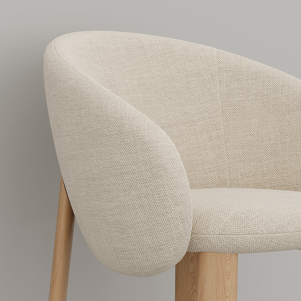 Oshun Armchair / Beige Cotton Blend