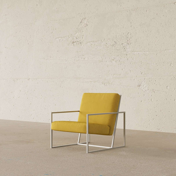 Cleo Armchair (Mustard Velvet) – premium Armchair by Walls Nation UAE & Saudi Arabia