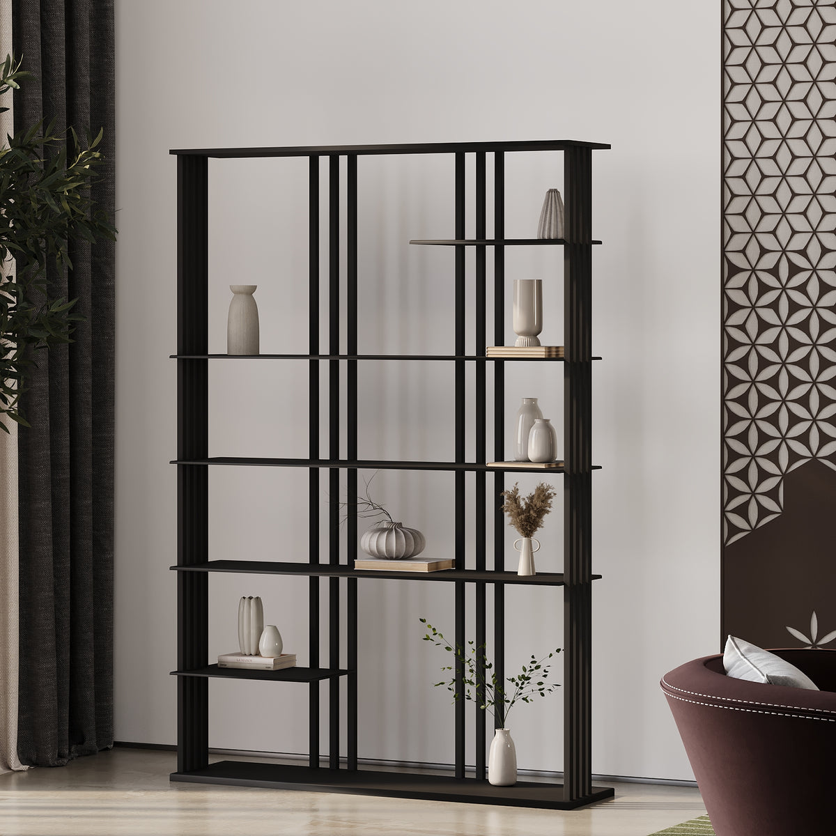وحدة أرفف سيسيليا / 120 × 30 سم