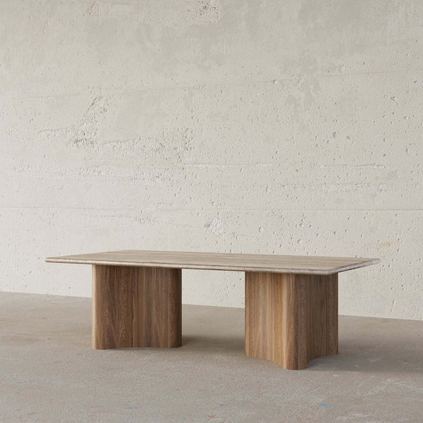 Melissa Dining Table (Walnut Wood) – premium Dining Table by Walls Nation UAE & Saudi Arabia