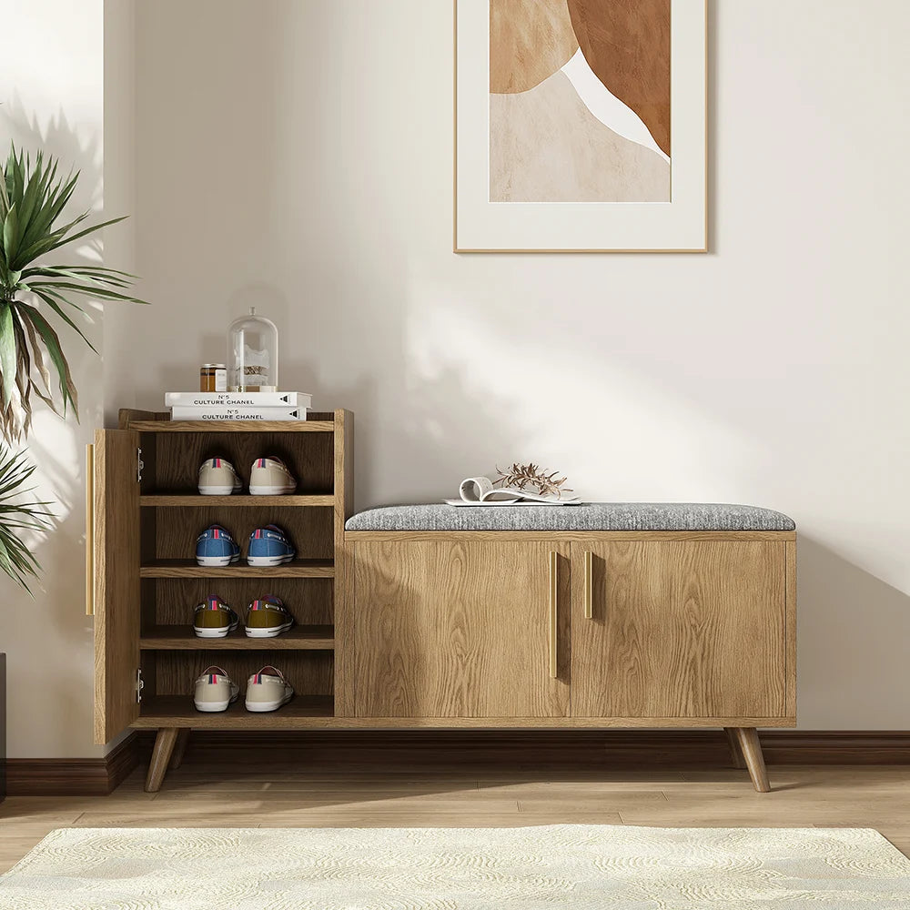 Contemporary shoe storage bench sale