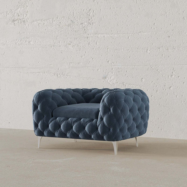Koffler Chesterfield Chair / 125 x 75 CM 1S. Velvet Upholstery – premium Chairs by Walls Nation UAE & Saudi Arabia