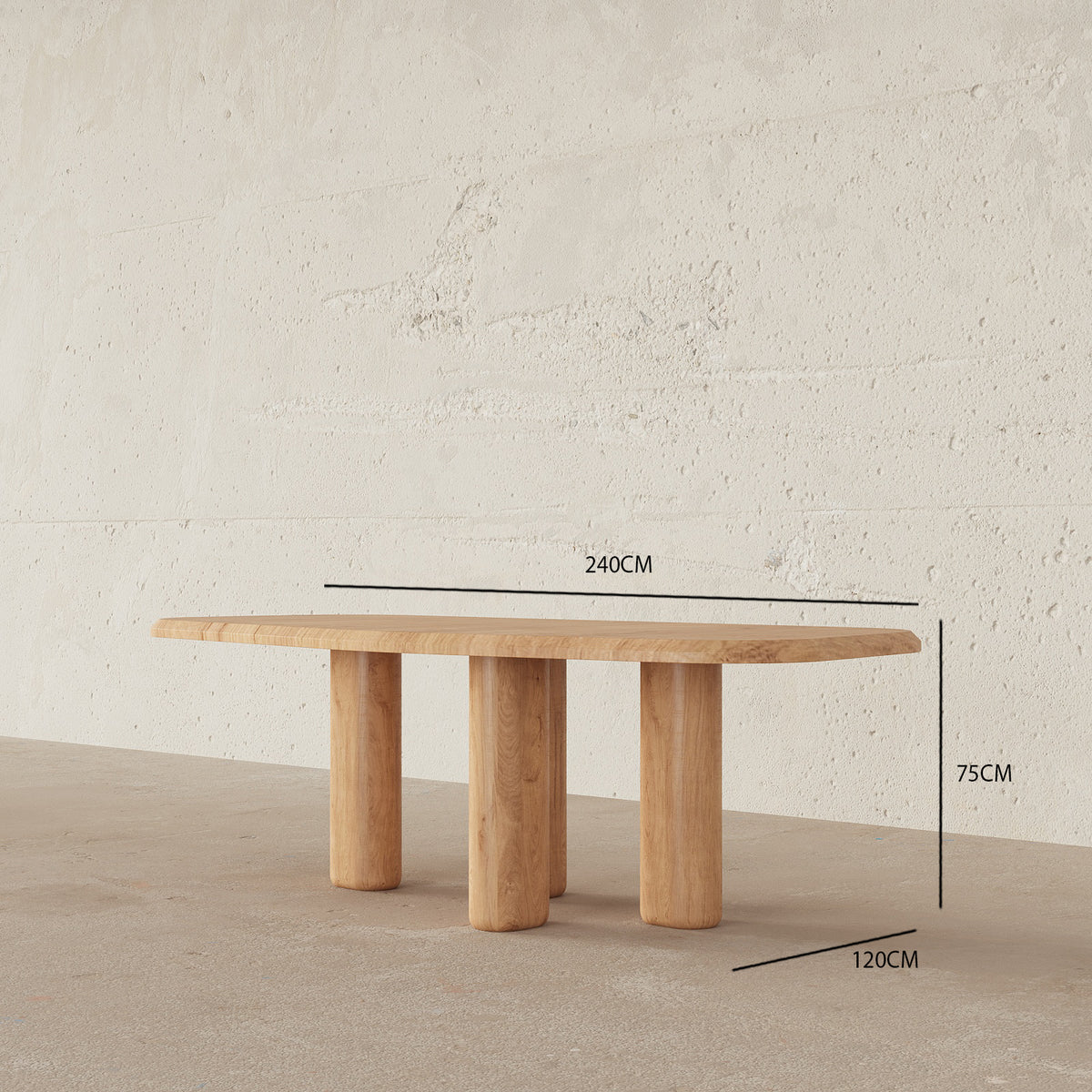 The Zen Dining Table / 240 x 120 CM