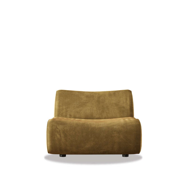 Jovian Lounge Chair modern ergonomic armless accent chair with sleek segmented frame