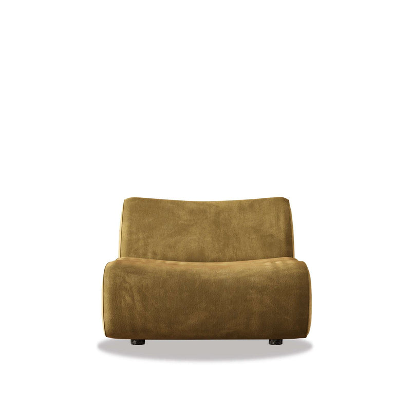 Jovian Lounge Chair modern ergonomic armless accent chair with sleek segmented frame