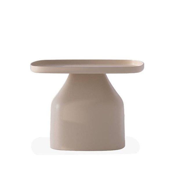 Nigel Side Table with sturdy square base and elegant waist design in multiple sizes