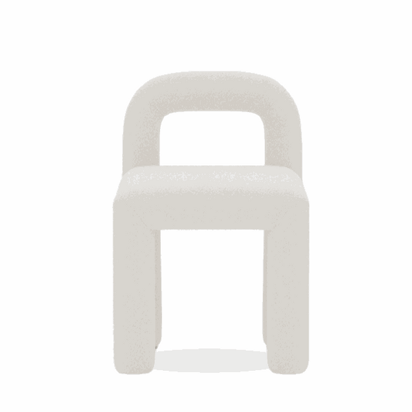 Kenji Armchair / White Boucle – premium Accent Chair by Walls Nation UAE & Saudi Arabia