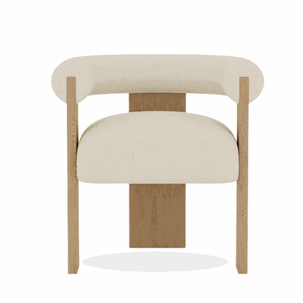 Micah Armchair / White Boucle – premium Armchair by Walls Nation UAE & Saudi Arabia