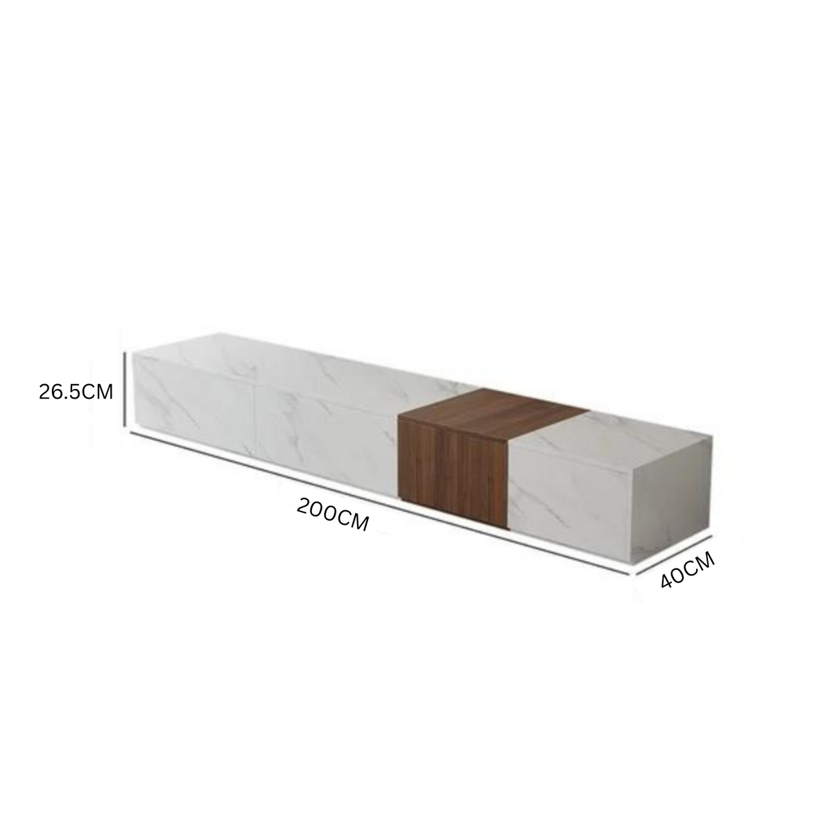 Adira TV Unit / 200 x 40 CM
