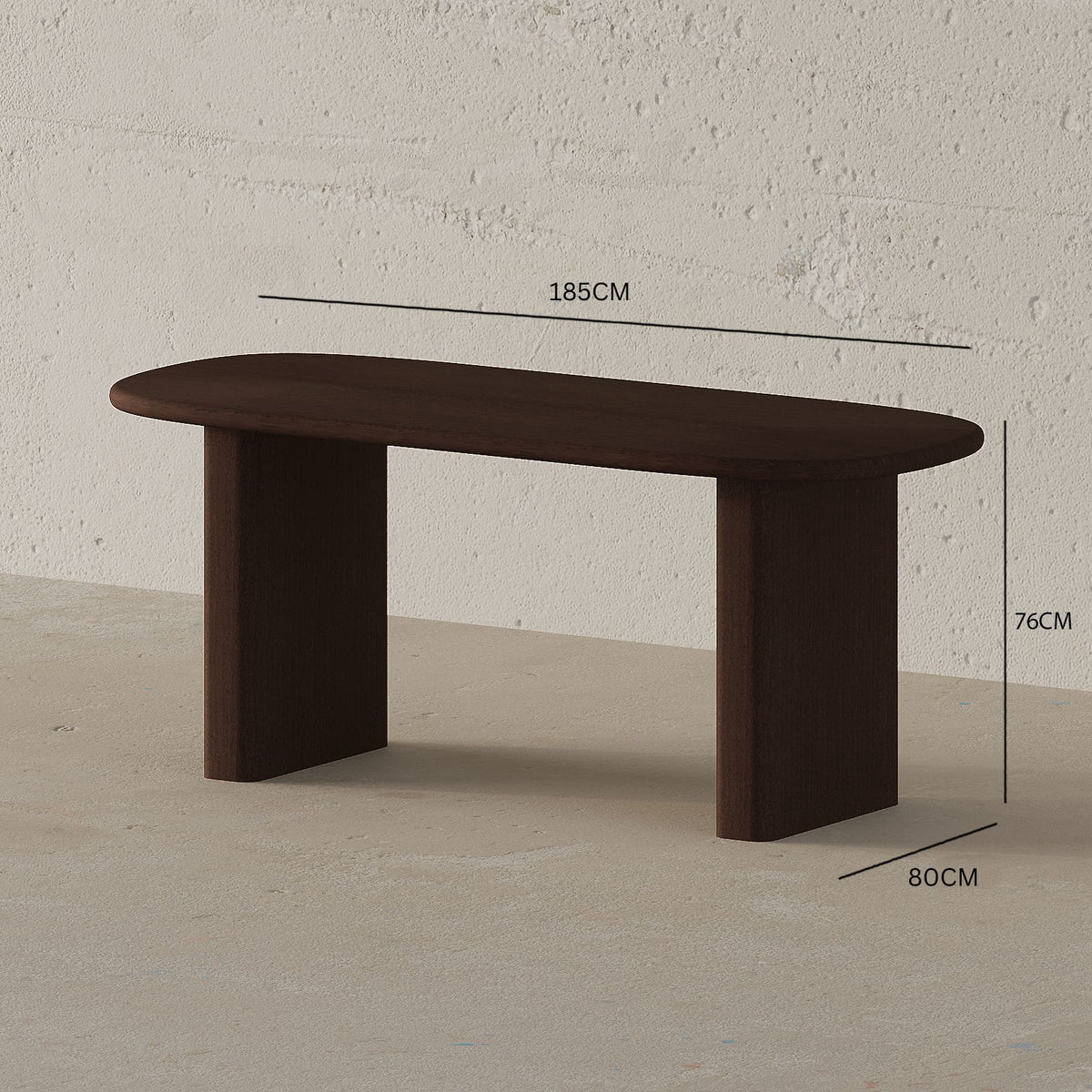 Alea Dining Table / 185 x 80 CM
