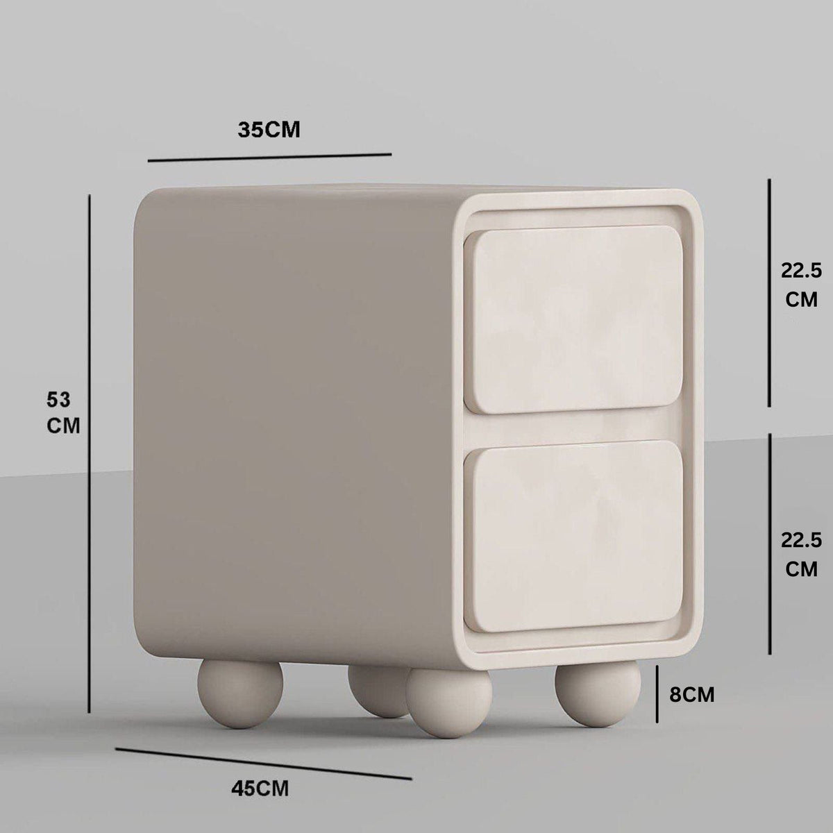 Allora Night Stand / 35 x 45 CM - Walls Nation