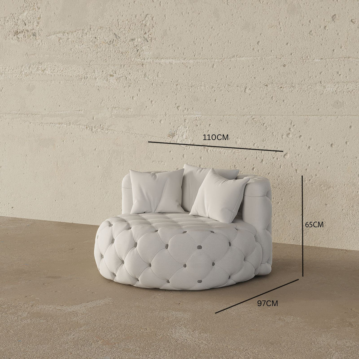 Autumn Barrel Chairs / 110 x 97 CM