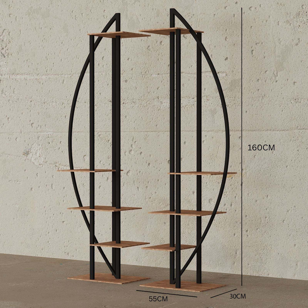 Borna Shelving Unit / 55 x 30 CM – premium Shelving by Walls Nation UAE & Saudi Arabia