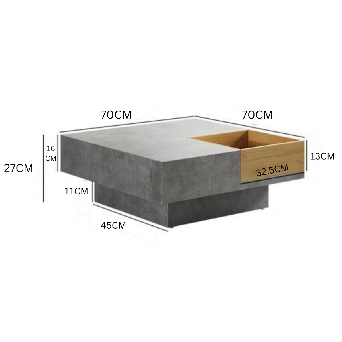 Brean Coffee Table / 70 x 70 CM