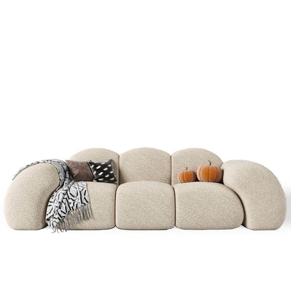 Bronco Sofa 3S / Premium Beige Boucle – premium Sofas by Walls Nation UAE & Saudi Arabia