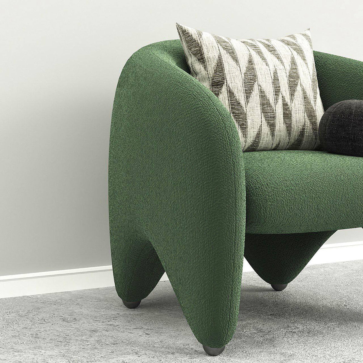 Cammron Armchair / Boucle Upholstery - Walls Nation