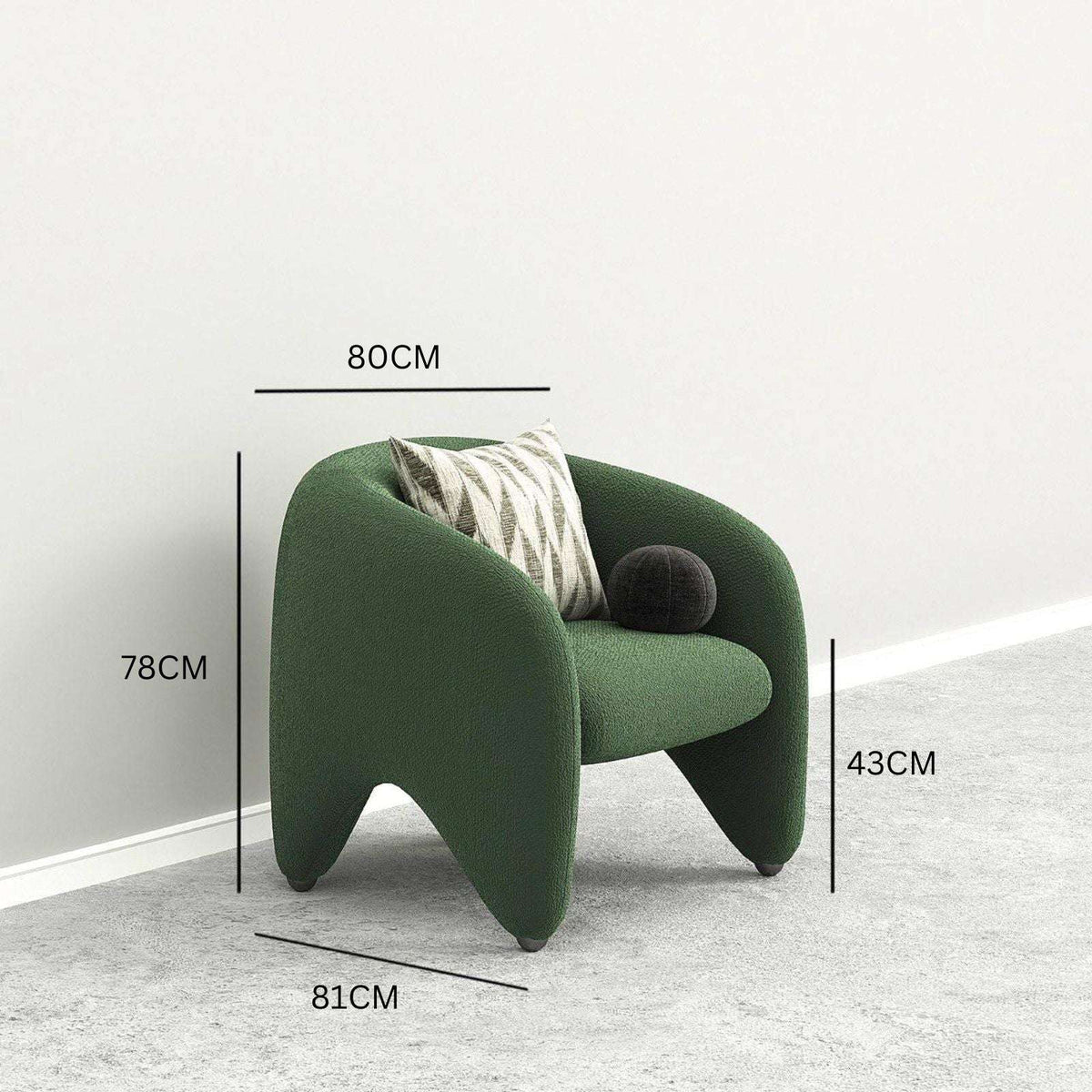 Cammron Armchair / Boucle Upholstery