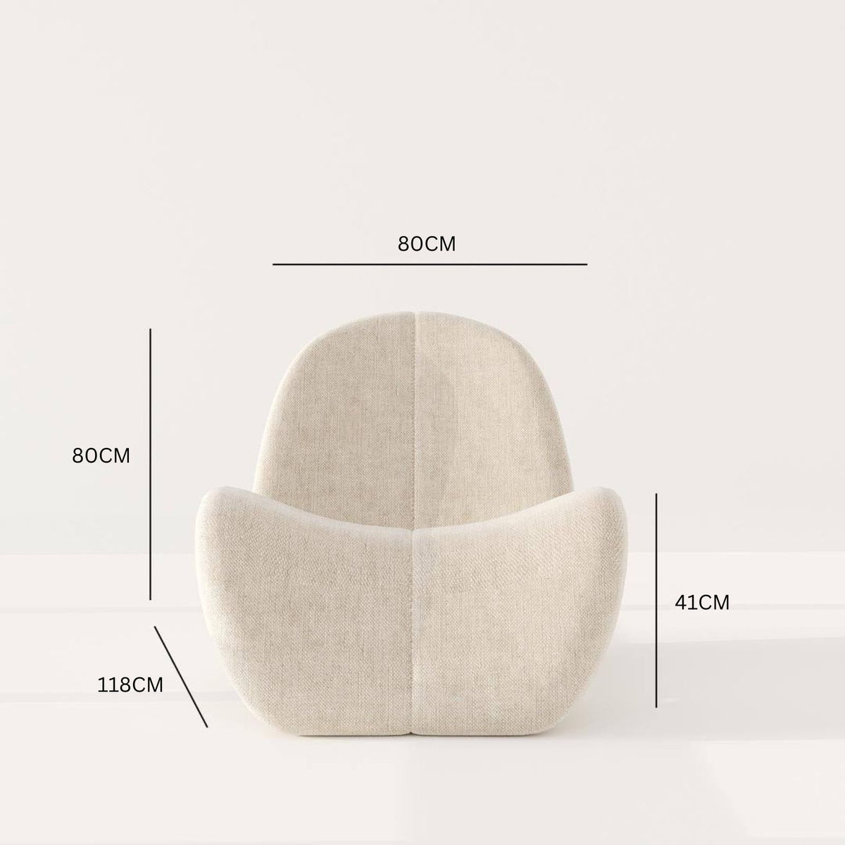 Capa Chaise / Beige Cotton Blend