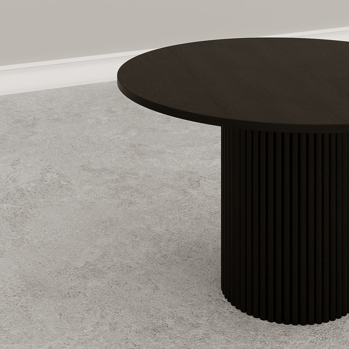 Fabian Round Dining Table / Black