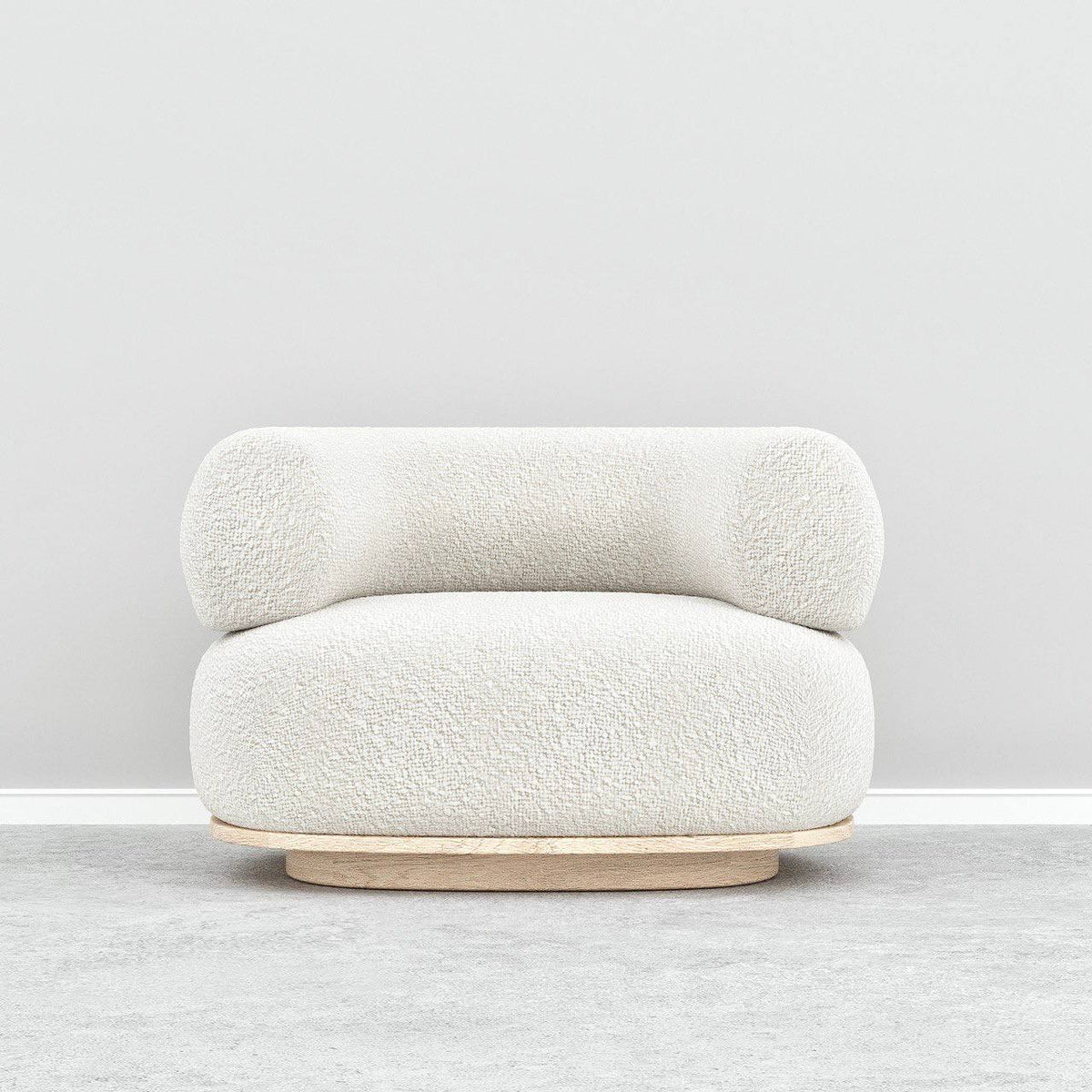 Dreamy Armchair / White Boucle - Walls Nation