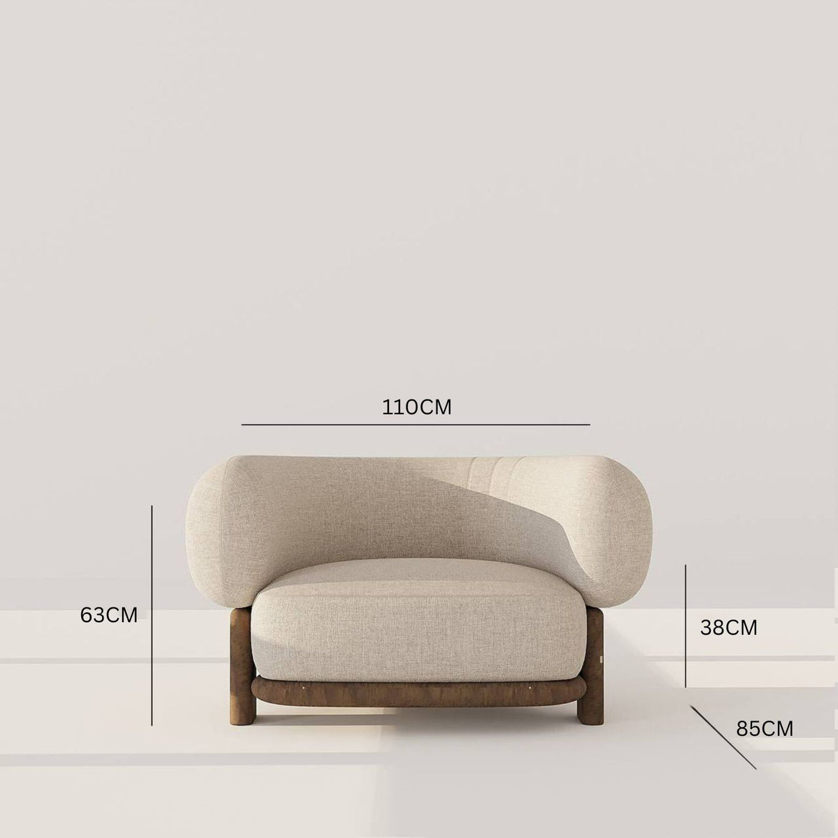 Elba Armchair / Premium Beige Linen